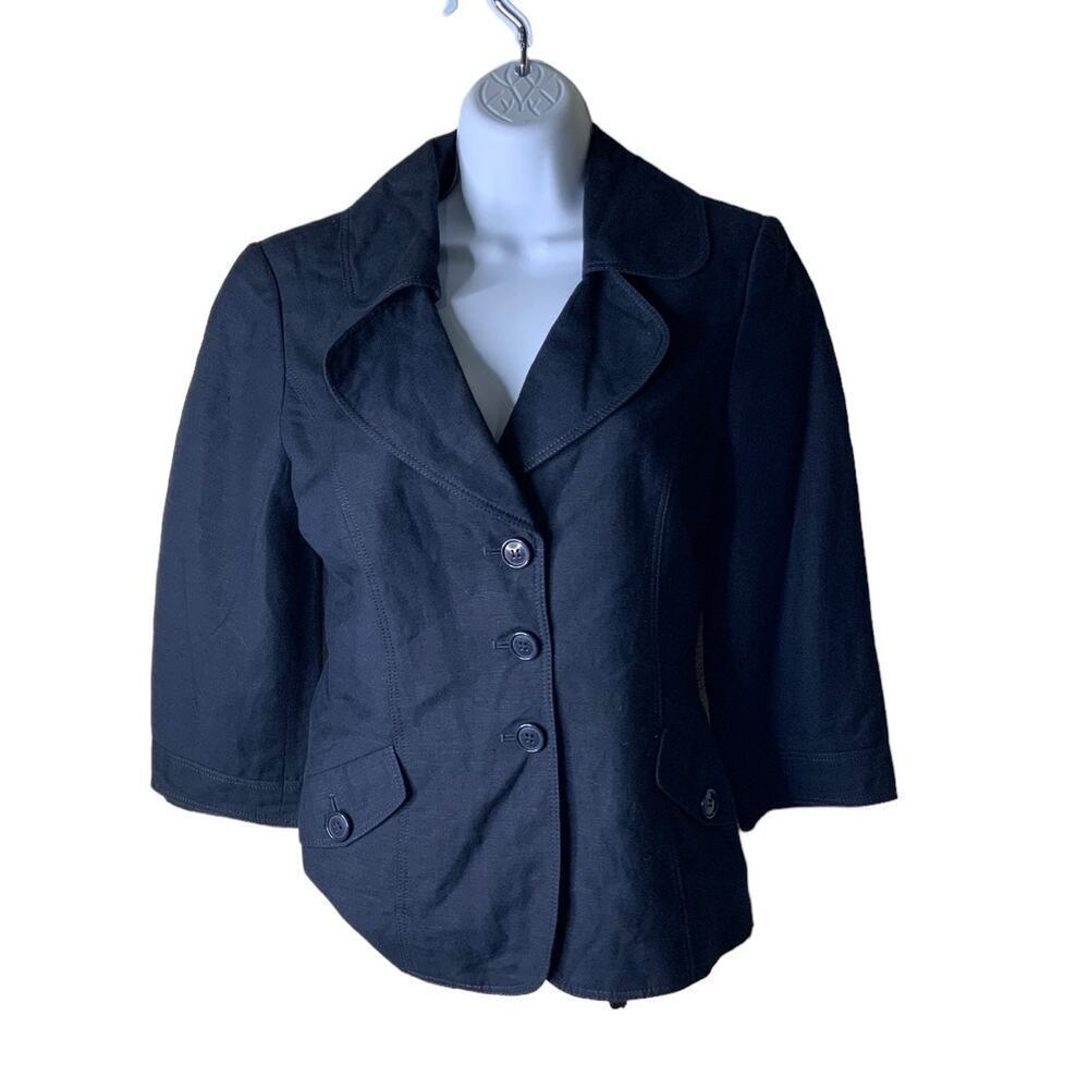 Ann Taylor Blazer Womens 6 Long Sleeve Single Breasted Notched Lapel Office Wear - Picture 4 of 7